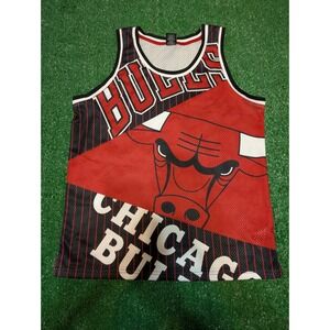 NBA Chicago‎ Bulls Jersey Sleeveless Graphic Print Basketball L